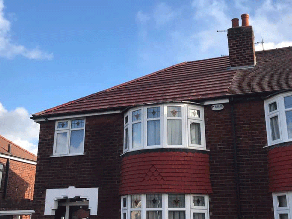Refurbished roof, Stockton Heath, Warrington, Cheshire.